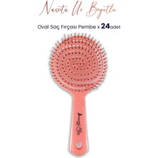 Sayemons Professional Üç Boyutlu Oval Saç Fırçası Pembe x 24 Adet