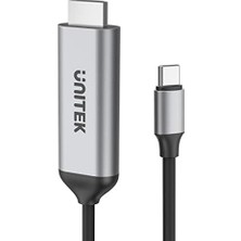 Sayemons Unıtek Usb-C - HDMI 2.0, 1.8 M | V1423A | 4k@60 Hz Çözünürlük | Hdcp 2.3 Teknolojisi | Mac, Ipad, Xps, Surface Gibi Cihazlarla Geniş Uyumluluk | Tasarım: Alüminyum ve Pvc