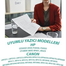 Sayemons Ysy P2055D P2055DN P2055X CE505X CF280X & Can. CRG-719H Yüksek Verimli Muadil Toner