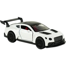 MEGA Die Cast Metal Çek Bırak Beyaz Yarış Arabası