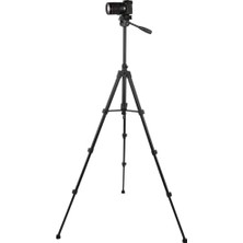 Sayemons LT-450 Kamera Tripodu 160CM, 5kg Taşıma Kapasiteli, Alüminyum Gövde + Abs Kafa, 4 Bölmeli, Taşıma Çantalı, ve Telefon ile Uyumlu