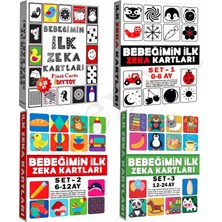 Sayemons Bebeğimin Ilk Zeka Kartları 4'lü Set 0-24 Ay - Gelişim Destekleyici Resimli Eğitici Hafıza Kartları