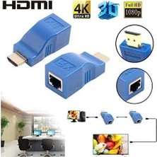 Sayemons Monte Lua HDMI Uzatıcı, Dds-Dudes HDMI - Ethernet Ağ Kabloları Uzatma Dönüştürücü Tekrarlayıcı, CAT5E Cat6 1080P Üstü 30 M Uzatıcı Hdtv Stb DVD Ps4 Için Uygundur