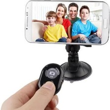 Sayemons Bluetooth Uzaktan Kumanda Pilli Tüm Telefonlara Uyumlu Video Selfie ve Fotoğraf Çekme Siyah