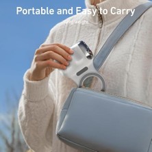 Sayemons Manyetik Kamera Tutucu Grip Bluetooth 5.3 Uzaktan Kumandalı 10M Çekim Mesafesi Zoom Kontrollü 2 Kademeli Deklanşörlü Ergonomik Telefon Çekim Aparatı Uyumlu | ZP37