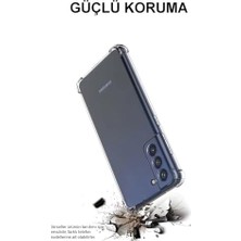Sayemons Galaxy A56 Kapak Kamera Korumalı Airbag Antishock Köşe Korumalı Şeffaf Silikon Kılıf