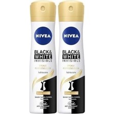 Sayemons Kadın Sprey Deodorant & Invisible Ipeksi PÜRÜZSÜZLÜK,48SAAT Koruma 150MLX2