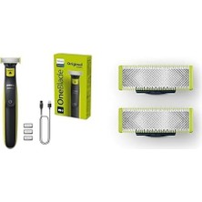 Sayemons Oneblade QP220/51 Yedek Bıçak, 2’li Paket, 1 Adet+ QP2724/10 Oneblade Yüz Tıraş Makinesi