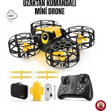Giffy Uzaktan Kumandalı Mini Drone Işıklı Şarjlı Takla Atabilen 360° Dönüş Yapabilen Otomatik Iniş Kalkış Hobi Drone 8-10 Dakika Kullanım Süresi