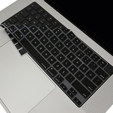 Sayemons MacBook Klavye Koruyucu Silikon Ince Kılıf Us Ingilizce Amerikan-Return-Enter-Için Türkçe Çeviri Baskı Air 13,6-15,3inç- Pro 14,2-16,2 Inç M1-M2-M3-M4-M5 Pro Uyumlu, Klavye Filmi Siyah