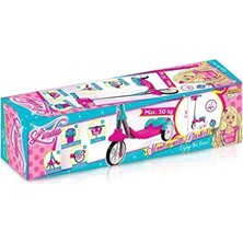 Sayemons Wheels Furkan Toys 3 Tekerlekli Çocuk Scooter Frenli Sepetli Kız Modeli Pembe