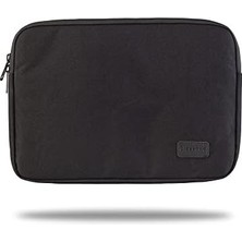 Sayemons WSL1500 Livorno Serisi 15.6'' Su Geçirmez Kumaş ve Su Geçirmez Fermuar Notebook, Laptop, Taşıma Kılıfı -Siyah