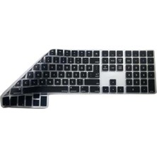 Sayemons Keyboard 2 A1843 Numerik Türkçe Q Klavye Koruyucu – Tr Uk Us Uyumlu Iso + Ansı Hibrit Kesim Ultra Ince Silikon Kaplama Toz ve Sıvı Koruma Keyboard Cover Siyah