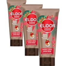 Sayemons Elidor Doğanın Enerjisi Onarıcı Süper Saç Bakım Kremi Argan Yağı ve Hibiskus Özü Dökülme Karşıtı ve Güçlü Uzamayı Destekleyici (170 Ml) (3 Paketi)