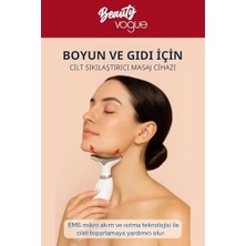 Sayemons Boyun Yüz Sıkılaştırıcı Kırışıklık Giderme Aleti, Çift Çene Azaltıcı Titreşim Masajı Kırışıklıklar Görünüm Giderme ve Yüz Için Cilt Sıkılaştırma, Boyun