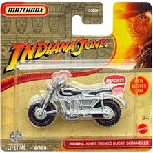 Sayemons C0859 Mtchbox 1:64 Tekli Arabalar Indıana Jones Themed Ducatı Scrambler JFD95