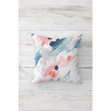 Sayemons Pelangi Batik Desenli Gizli Fermuarlı Kırlent Kılıfı Koltuk Yastık Kılıfı TAKIM(4ADET), Mavi-Beyaz 45 x 45