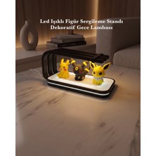3DcraftTR 3D Crafttr Modern LED Işıklı Figür Sergileme Standı & Dekoratif Gece Lambası 28 x 13 cm