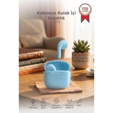 Torima Bluetooth Kulaklık Kulak İçi Tws Kablosuz Kulaklık G70 Mavi