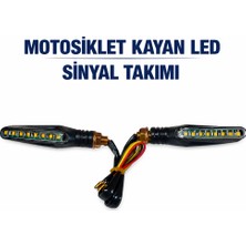 Güçlü Bisiklet Motosiklet Motosiklet Kayan Işık Sarı LED Sinyal ve Sabit Kırmızı Park Lambalı 2 Adet Cg Kuba Falcon Arora Rks