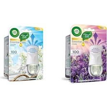 Sayemons Air Wick Seti | Cihaz + Yedek Şişe Temizliğin Esintisi X1 + Cihaz + Yedek Şişe Lavanta X1