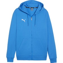 Puma Teamgoal Casuals Hooded Erkek Futbol Ceketi 65859502 Mavi