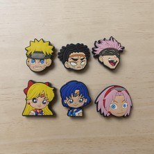 Larabell Hediyelik Terlik Süsü 6 Lı Seri Sevimli Animeler