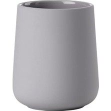 Sayemons One Diş Fırçası Bardağı, Seramik Diş Fırçası Bardağı, Soft Kaplama, Çap 8 Cm, Yükseklik 10 Cm, Gull Gey (Gri)