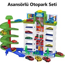 Brother Toys Oyuncak Asansörlü Otopark Garaj Seti 3 Arabalı Büyük Boy