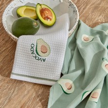 Sayemons Avocado %100 Pamuk 2 Parça Mutfak Havlusu Green