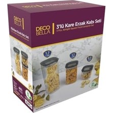 Sayemons 3 'lü Kare Erzak Kabı Seti