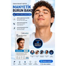 Eldi medikal Manyetik Burun Açıcı/bandı Başlama Seti (30 Çift, Beyaz) - Horlamayı Azaltır - Nefesi Rahatlatır