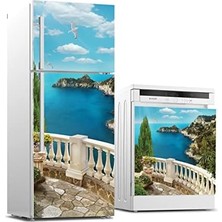 Sayemons Buzdolabı ve Bulaşık Makinası Beyaz Eşya Kaplama Balkon Deniz