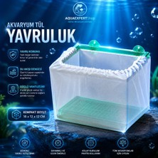 Aqua Expert Akvaryum Balık Tül Yavruluk - Yavrular Için Güvenli - 16X12X12 cm - Güçlü Vantuz - Üstün Koruma