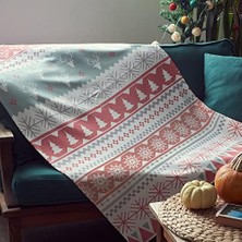 Sayemons Yılbaşı Tasarımlı Dekoratif Tv Battaniyesi - Tek Kişilik Battaniye 95 x 145 cm