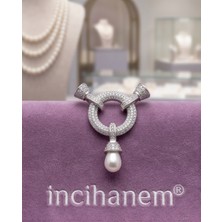İncihanem 925 Ayar Bileklik&boyunluk Inci Klips Beyaz