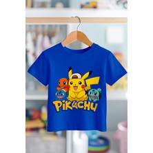 Book Orbook Pikachu Charmander Bulbasaur %100 Pamuk Premium Kalite Çocuk Tişörtü (3-12 Yaş)