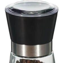 Sayemons 2'li Ayarlanabilir Tuz ve Karabiber Değirmeni – Seramik Öğütücü, Baharat Öğütme Için Mükemmel Tasarım, 180 ml Kapasiteli, Dayanıklı ve Şık Baharat Değirmeni Seti (Siyah-Beyaz, 180 Ml)