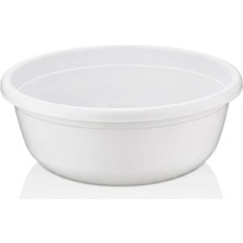 Sayemons Plastik Badya Çok Amaçlı Banyo ve Mutfak Leğeni Beyaz (11 Litre)