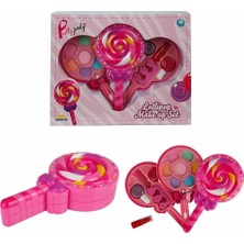 Uravas Store Mey Ithalat® Lolipop Şekilli 2 Katlı Makyaj Güzellik Seti