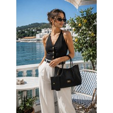 Velvet Rush Yeni Sezon Pinterest Model Cüzdan Detaylı Şık El Çantası