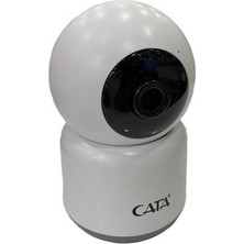 Cata CT-4050 Akıllı Ip Kamera Gece Görüşlü 1080P Kablosuz Bağlantı ile 360 Derece Görüş