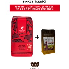 Julius Meinl 1000GR Vienna Melange Bristol Çekirdek Kahve + Northerner 210GR Çekirdek Kahve