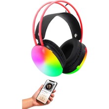 Uravas Store Mey Ithalat® Kablosuz Bluetooth Kulaklık Rgb Işıklı Kulak Üstü 5.3 Bluetooth Bağlantılı