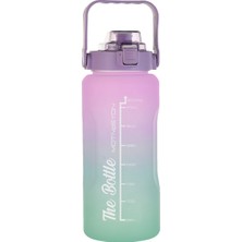 Empressco 2000ML Spor Su Şişesi, Pipetli, Stickerli, Bpa Içermeyen, Dayanıklı, Şık