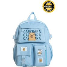 Capybara Orijinal Lisanslı Okul Çantası – Sevimli Tasarım, Su Geçirmez, Cepli Erkek/kız Çocuk Çanta
