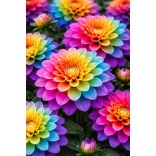 Ucuzluk Diyarı 7 Adet Yıldız Çiçeği Soğanı ( Dahlia Yumrusu ) Özel Renk