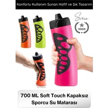Empressco Yumuşak Dokulu Spor Su Şişesi 700 ml Hafif ve Renkli Taşınabilir