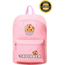 Capybara Orijinal Lisanslı Çocuk Okul Çantası – Su Geçirmez, Hafif, Ön Cepli, Canlı Renkli