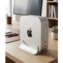 Noveria Tech Mac Mini M4 Dikey Standı – Minimal Masaüstü Sistem Düzenleyici